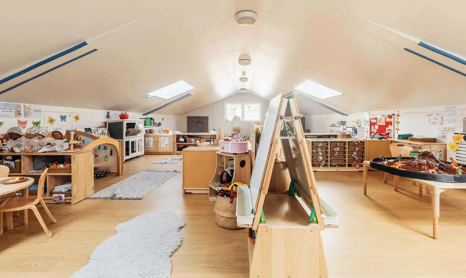 Raphael Nursery Clapham, interior view of the new mezzanine space by Flair Studio